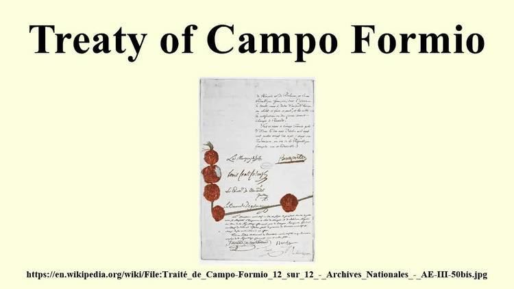 Treaty Of Campo Formio Alchetron The Free Social Encyclopedia