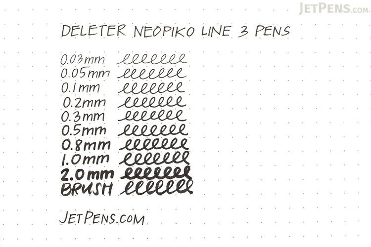 0.5 mm Deleter Neopiko Line 3 Pen 05 mm Black JetPenscom