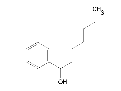 1-Heptanol 1phenyl1heptanol C13H20O ChemSynthesis