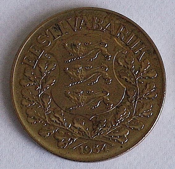 1 kroon coin (1934)