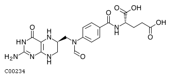 10-Formyltetrahydrofolate KEGG COMPOUND C00234