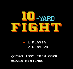 10-Yard Fight Play 10Yard Fight Nintendo NES online Play retro games online at