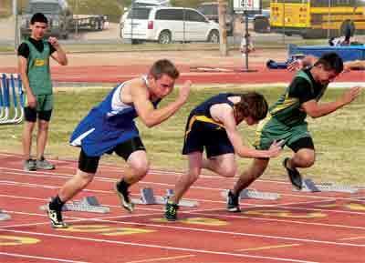 100-yard dash Pirates Host Richard Lewis Track Invitational