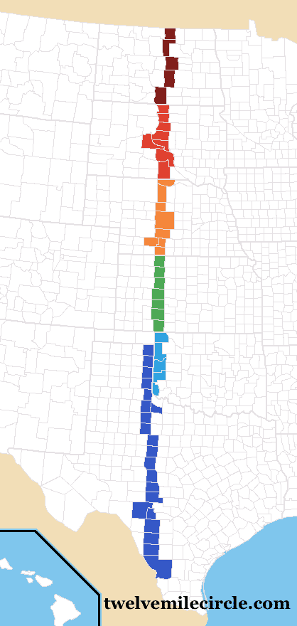 100th meridian west wwwhowderfamilycomgraphicsblog100thmeridian