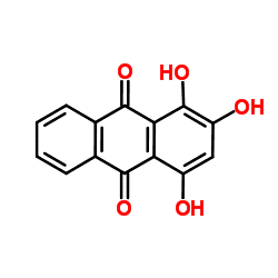 1,2,4-Trihydroxyanthraquinone wwwchemspidercomImagesHandlerashxid6431ampw25
