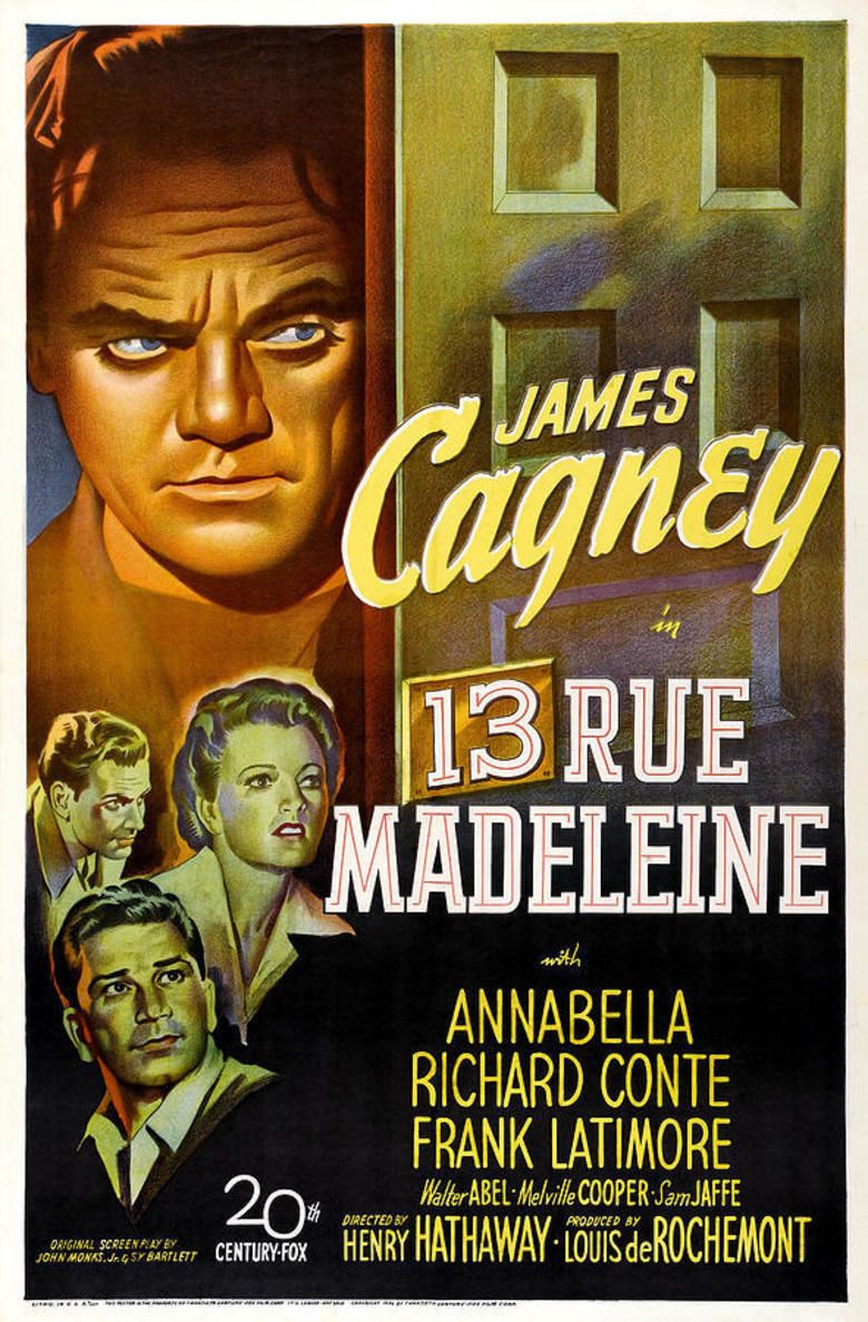 13 Rue Madeleine movie poster