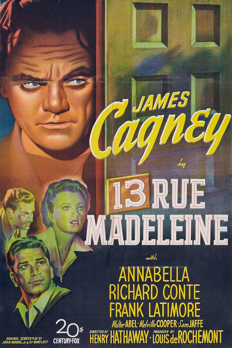 13 Rue Madeleine wwwgstaticcomtvthumbmovieposters3602p3602p