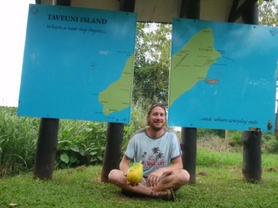 180th meridian right at 180th meridian the date line Picture of Taveuni Island