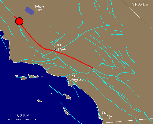 1857 Fort Tejon earthquake Southern California Earthquake Data Center at Caltech
