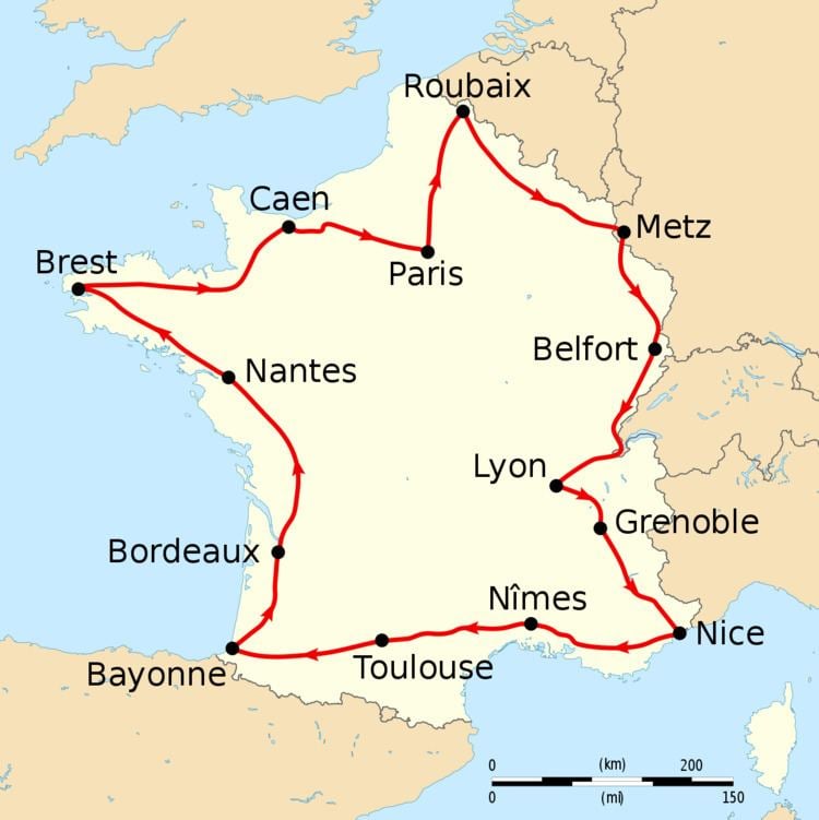 1907 Tour de France, Stage 8 to Stage 14