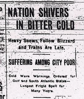 1912 United States cold wave