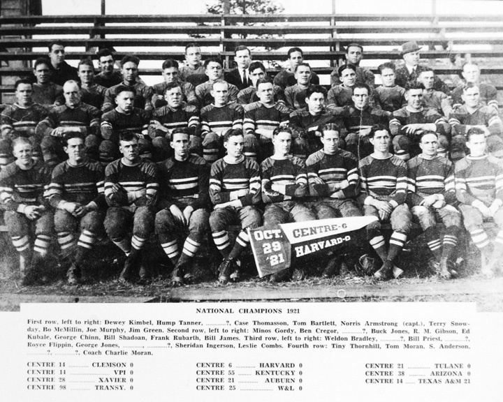 1921 Centre Praying Colonels football team