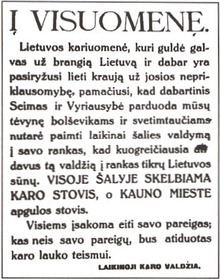 1926 Lithuanian coup d'état httpsuploadwikimediaorgwikipediacommonsthu