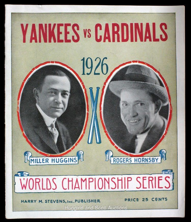 1926 World Series 1926 World Series ProgramYankees vs Cardinals