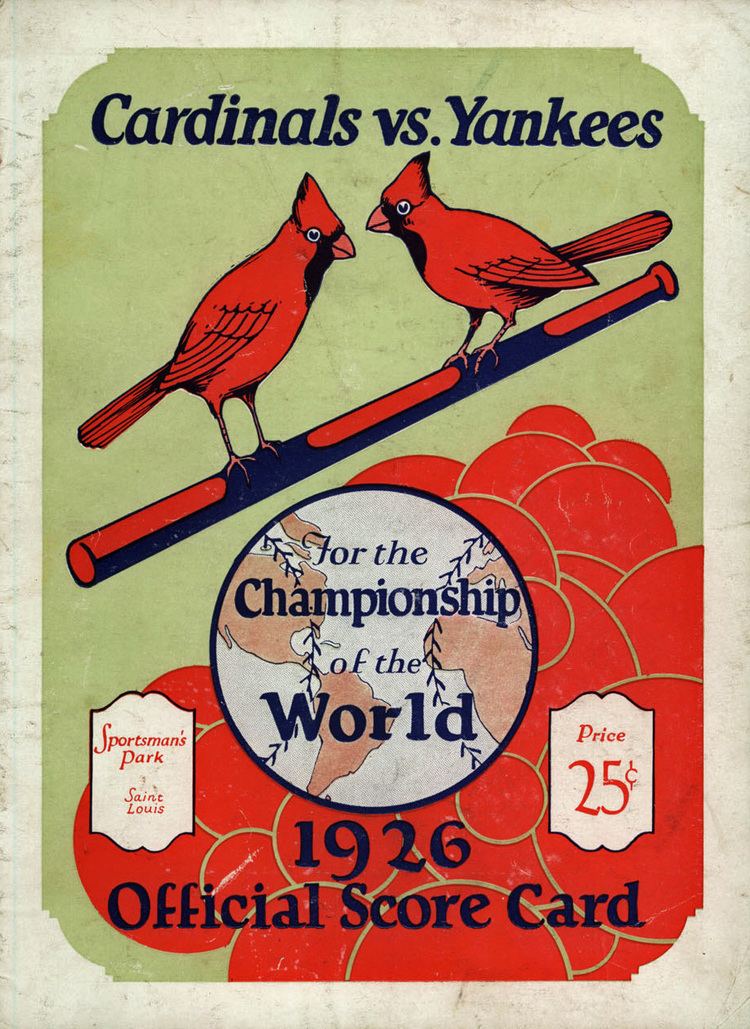 1926 World Series wwwbaseballalmanaccomimages1926WorldSeries