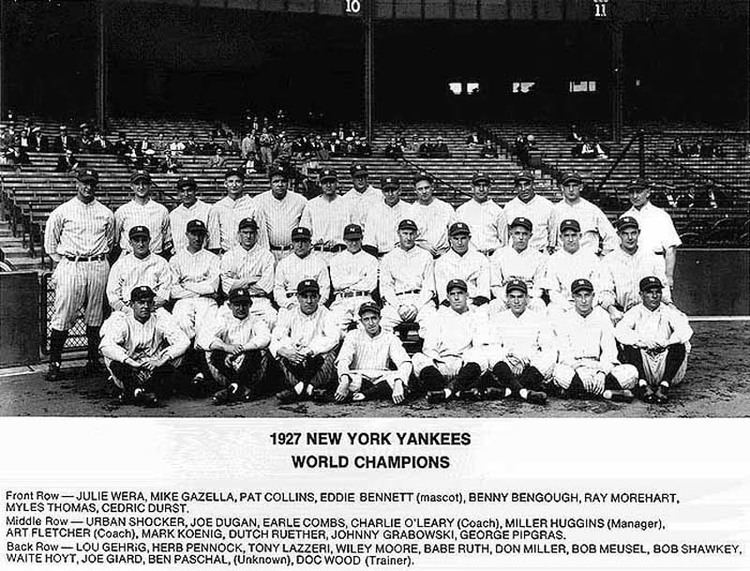 1927 New York Yankees season The Unofficial 1927 New York Yankees Home Page