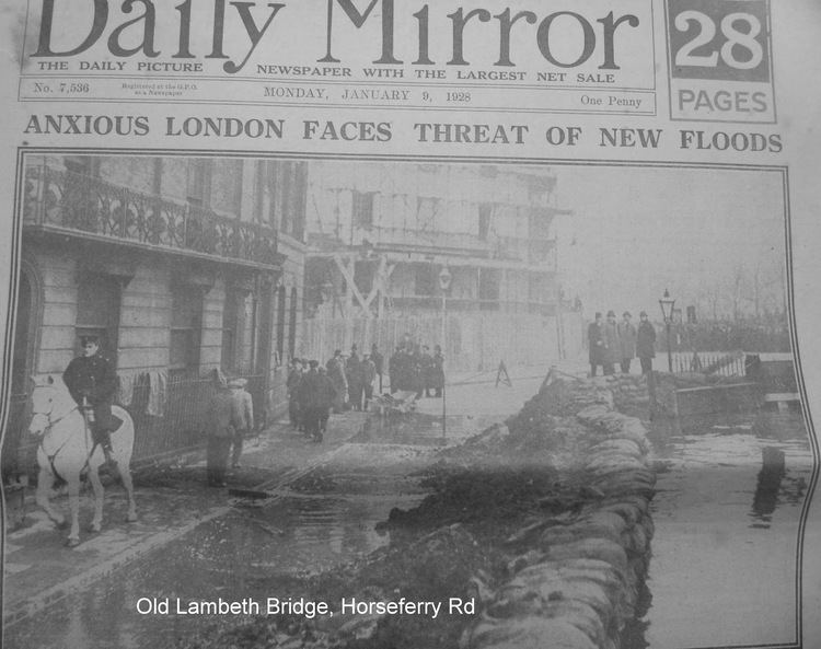 1928 Thames flood Where do you think you are The 1928 Thames Flood