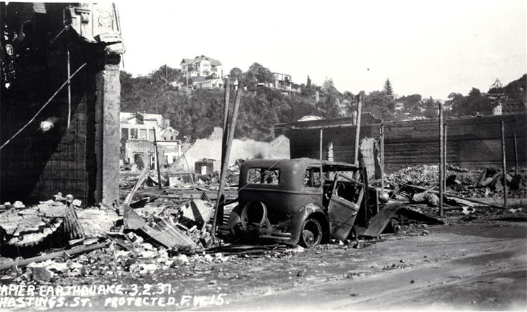 1931 Hawke's Bay earthquake Hawke39s Bay earthquake Christchurch City Libraries