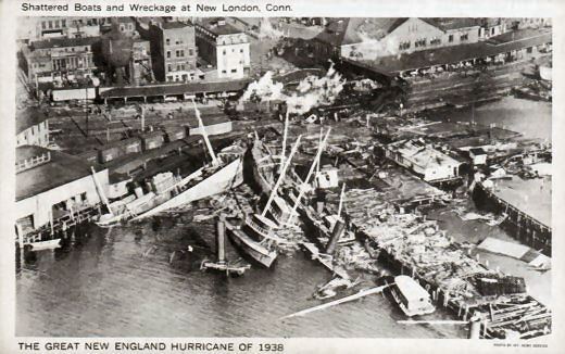 1938 New England hurricane Rhode Island Post Cards New England Hurricane of 1938 New London