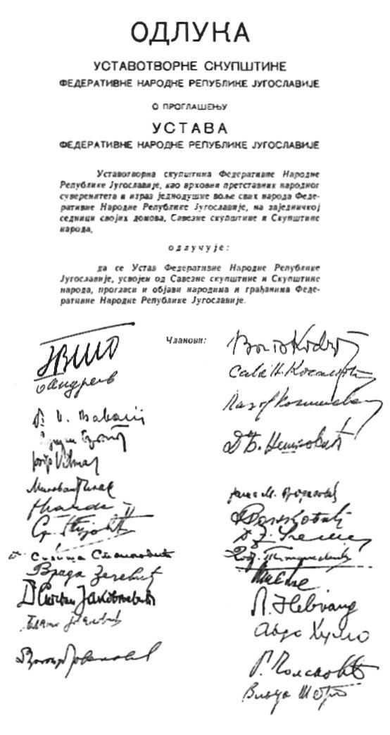 1946 Yugoslav Constitution