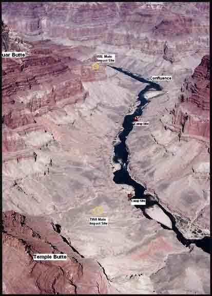 1956 Grand Canyon mid-air collision NCHGC Sites and Stories Colorado River Corridor 1956 Crash