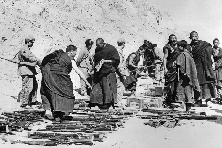 1959 Tibetan uprising India Tibetan exiles arrested at Chinese embassy in New Delhi on