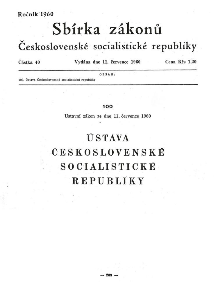 1960 Constitution of Czechoslovakia