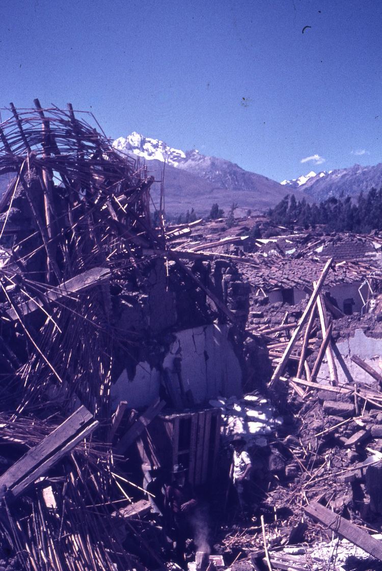 1970 Ancash earthquake thegeosphere Ancash Peru