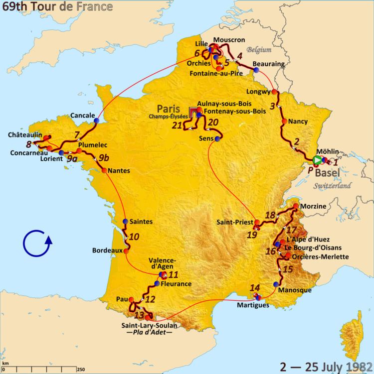 1982 Tour de France, Stage 11 to Stage 21