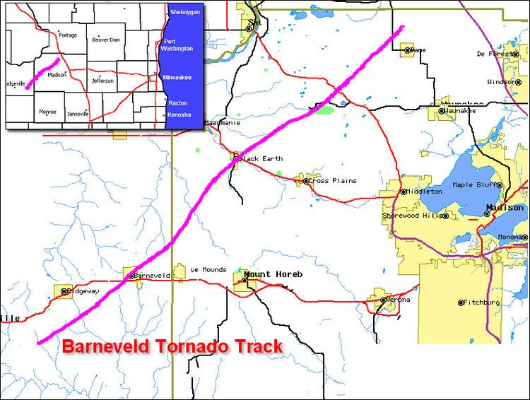 1984 Barneveld tornado outbreak FileBarneveld tornado trackgif Wikipedia