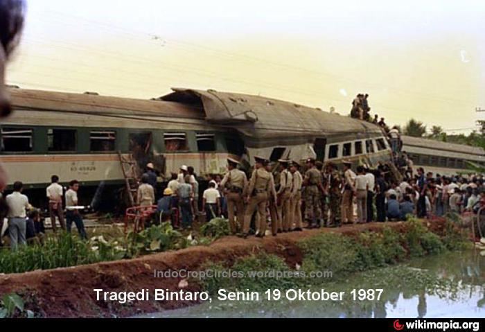 1987 Bintaro train crash Bintaro train crash site Monday October 19th 1987 Jakarta