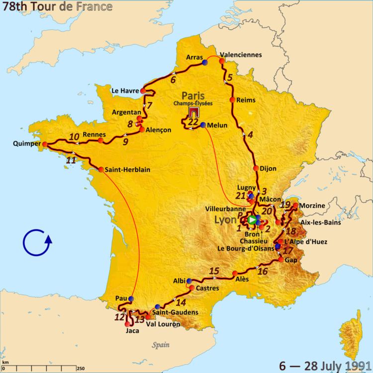 1991 Tour de France, Prologue to Stage 11