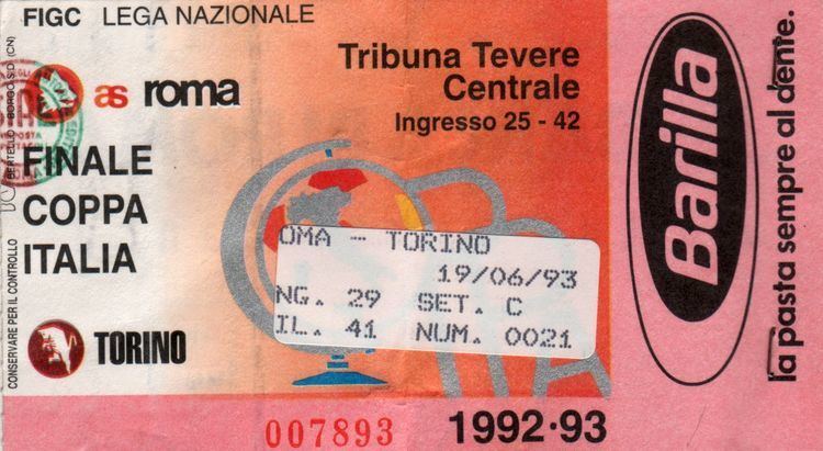 1992–93 Coppa Italia wwwalmanaccogiallorossoit19921993CoppaItalia