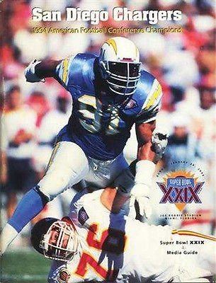 1994 San Diego Chargers season Amazoncom 1994 San Diego Chargers Super Bowl XXIX Media Guide With