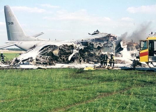 1996 Belgian Air Force Hercules accident Herculesramp