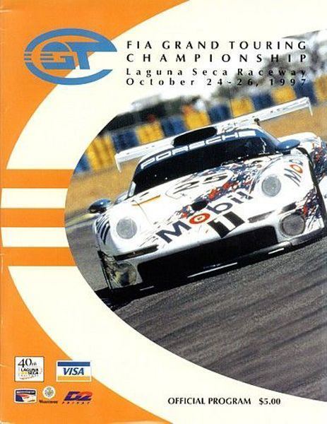 The cover for the 1997 FIA GT Championship at Laguna Seca Raceway