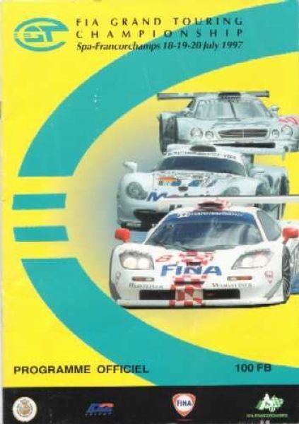 The cover for the 1997 FIA GT Championship at Spa Francorchamps