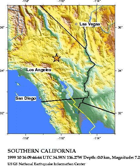 1999 Hector Mine earthquake FileHectorMineearthquake1999Oct16USGSmapjpg Wikimedia Commons