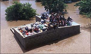 2000 Mozambique flood BBC News EF Mozambique flood the threat of disease