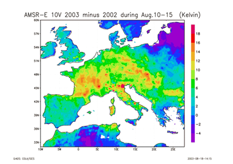 2003 European heat wave European Heat Wave in Summer 3903 Also Affected Sea Temperatures