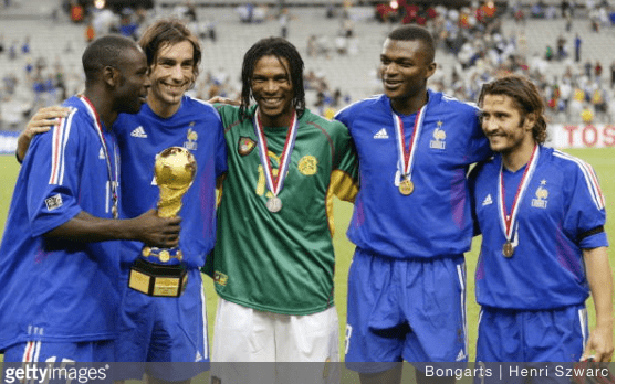 2003 FIFA Confederations Cup Rigobert Song with players of the 2003 FIFA Confederations Cup