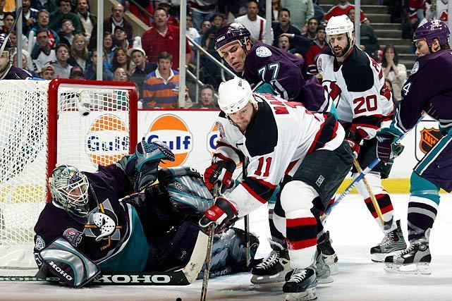 New Jersey Devils Captain Scott Stevens, 2003 Stanley Cup Final, New  Jersey Devils defeat Mighty Ducks of Anaheim…