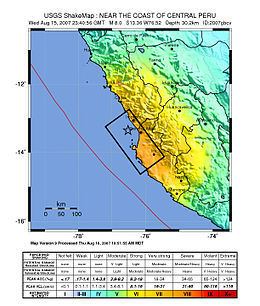 2007 Peru earthquake httpsuploadwikimediaorgwikipediacommonsthu