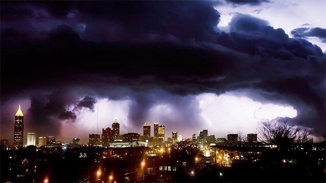 2008 Atlanta tornado outbreak Neverbeforeseen photo released on anniversary of downtown Atla