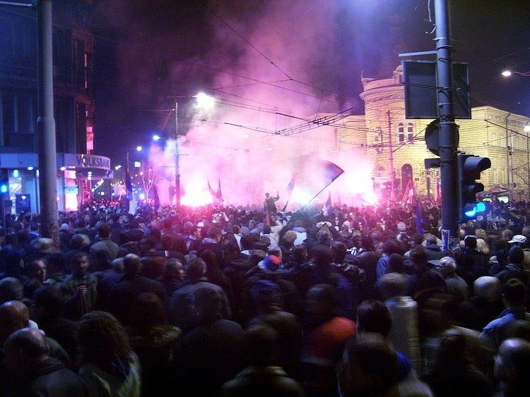 2008 protests against Kosovo declaration of independence