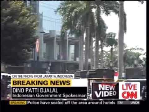 2009 Jakarta bombings Jakarta Indonesia Hotel Bombings Raw Footage initial Report July