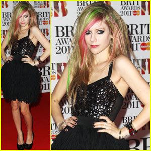 2011 Brit Awards Avril Lavigne BRIT Awards 2011 Red Carpet Avril Lavigne Just Jared
