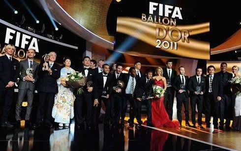2011 FIFA Ballon d'Or FIFA Balon d39Or 2011 goes to Lionel Messi Cristiano Ronaldo gets