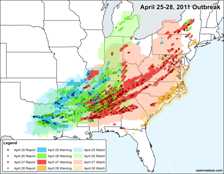 2011 Super Outbreak The 2011 Southern Tornado Outbreak In Numbers The Science of the South
