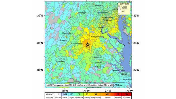 2011 Virginia earthquake 2011 Virginia earthquake felt by third of US CBS News